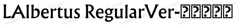 LAlbertus RegularVer字体转换